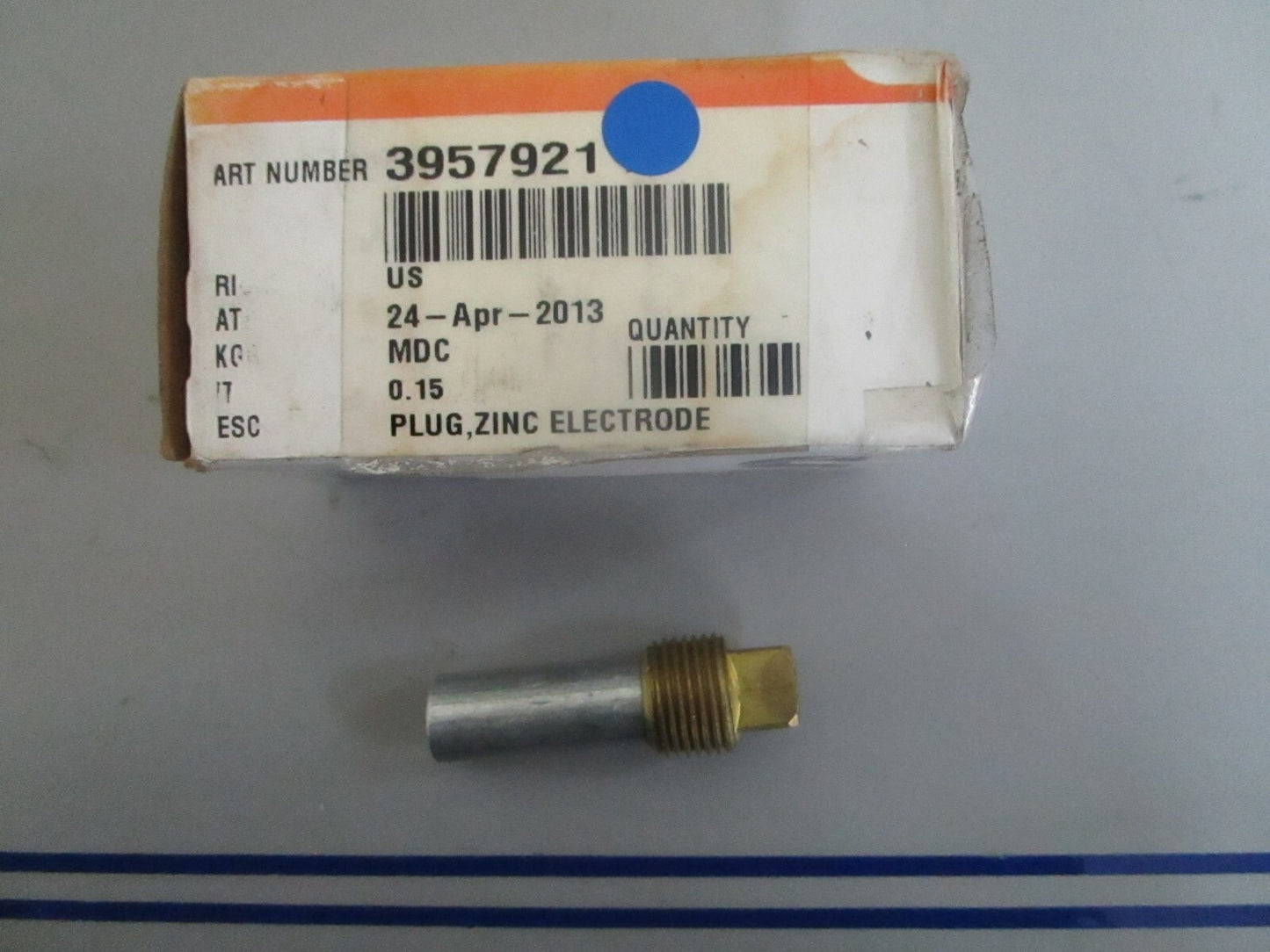 *NEW OEM* 0820 Cummins Zinc Electrode Plug 3957921