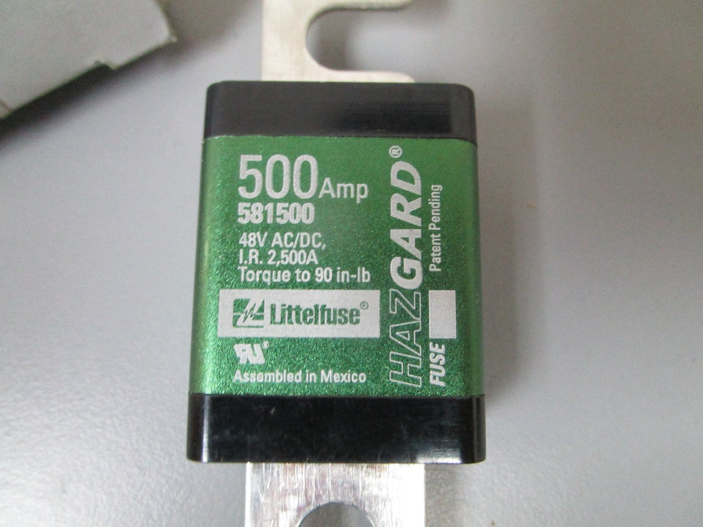 NEW OEM 581500 Lettelfuse 500AMP Hazgard Fuse 0720