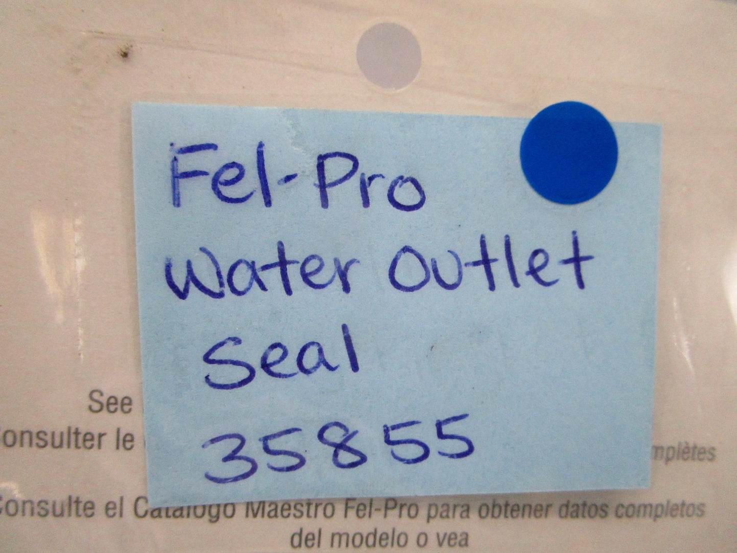 *NEW* 0810 Fel-Pro Water Outlet Seal 35855