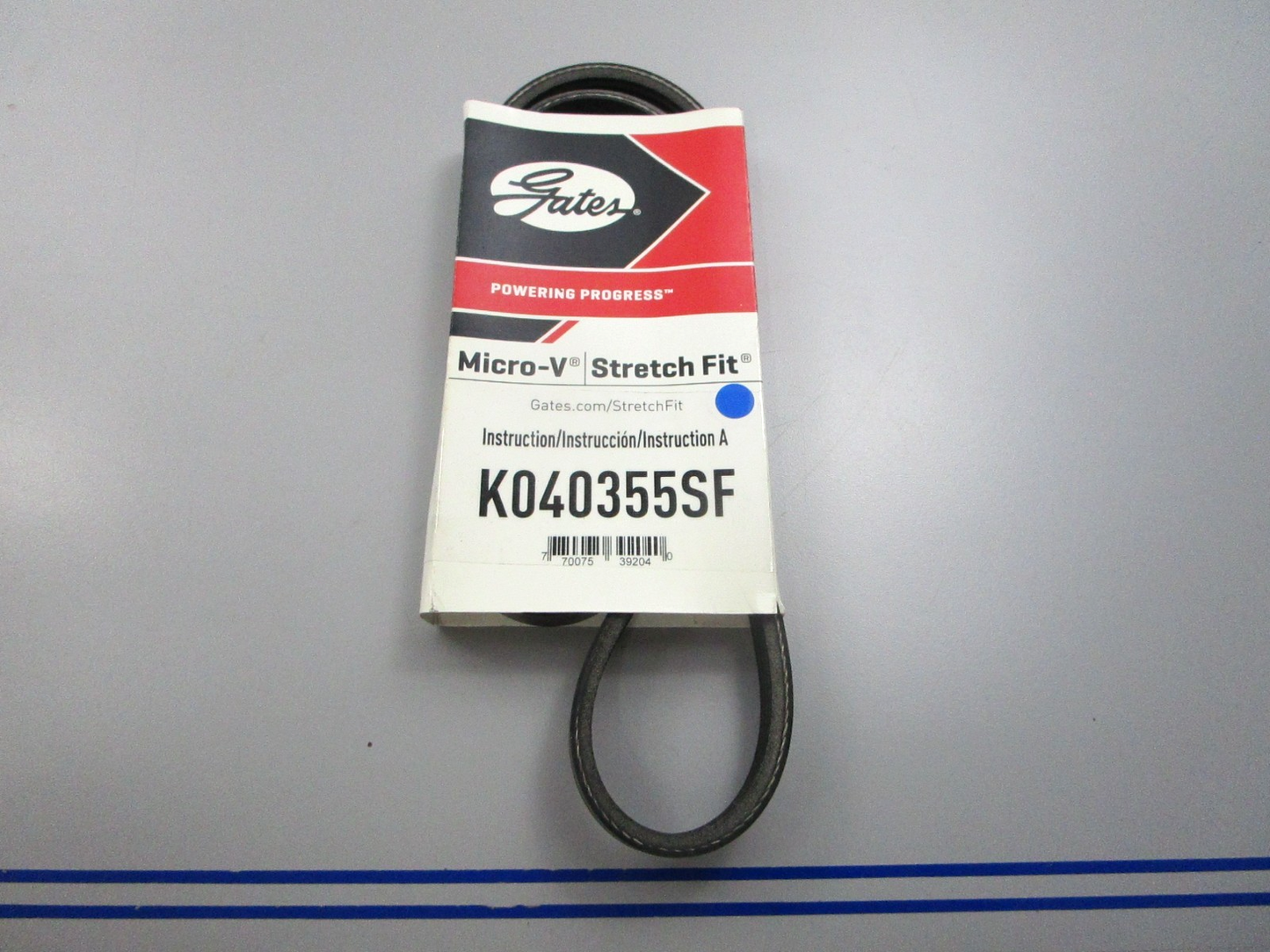 NEW K040355SF Gates Micro-V Stretch Fit Serpentine Belt 0810