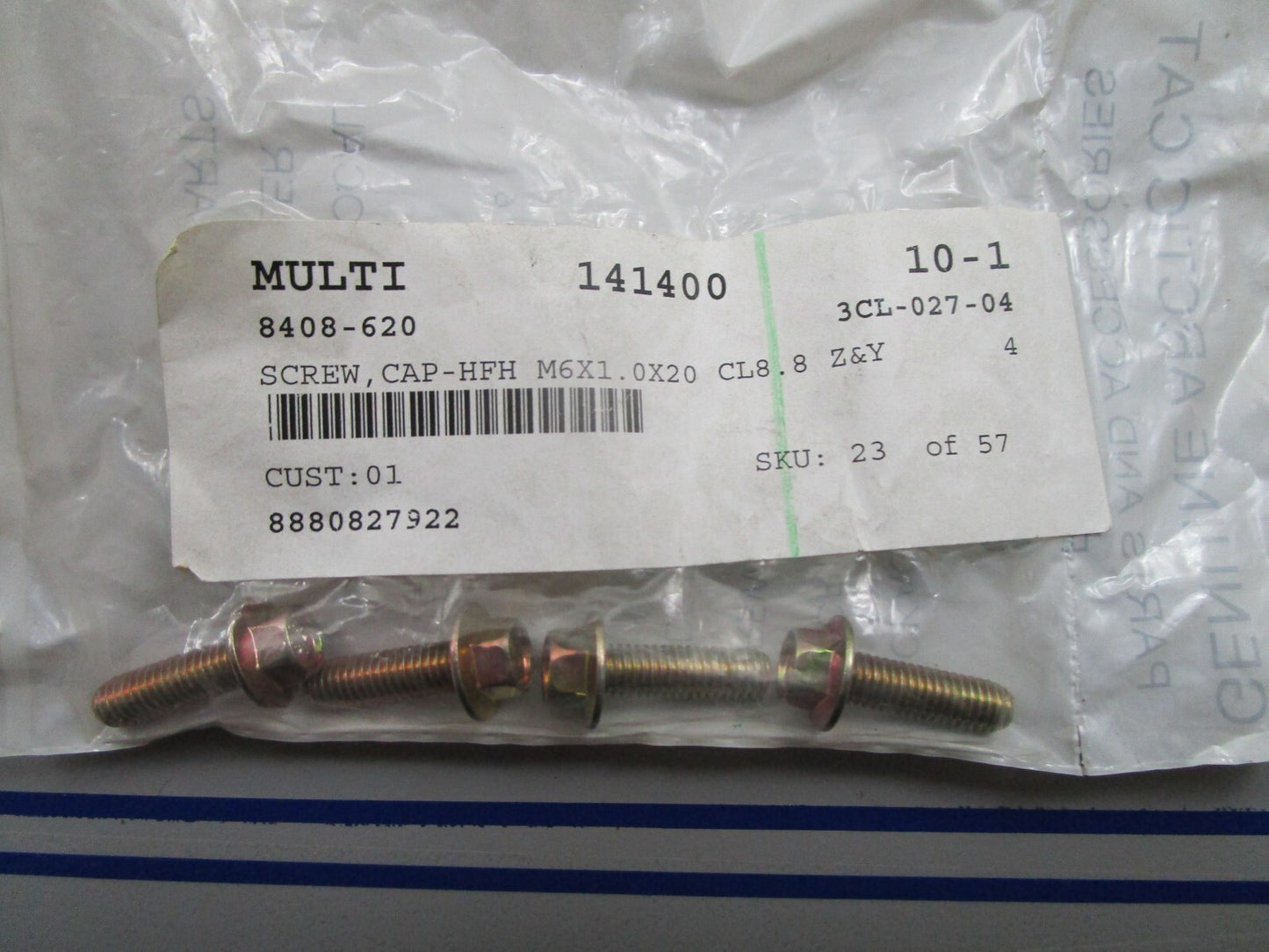 *NEW OEM* (LOT OF 4) 0810 Arctic Cat Cap Screw 8408-620