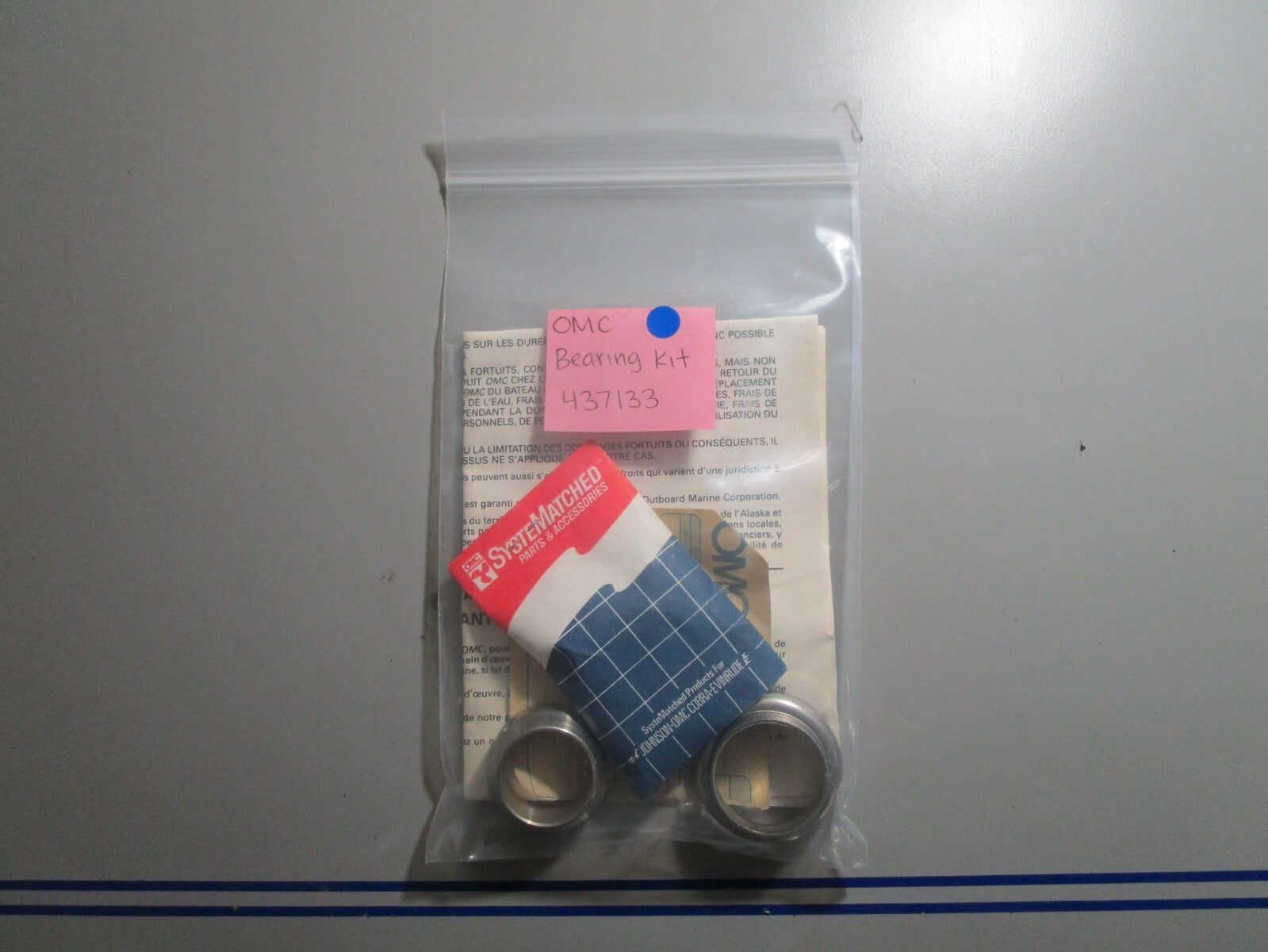 *NEW OEM* 0770 OMC Johnson Evinrude Bearing Kit 437133 0437133