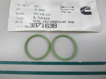 NEW OEM (LOT OF 2) 3871638 Cummins Rectangular Ring Seal 0810