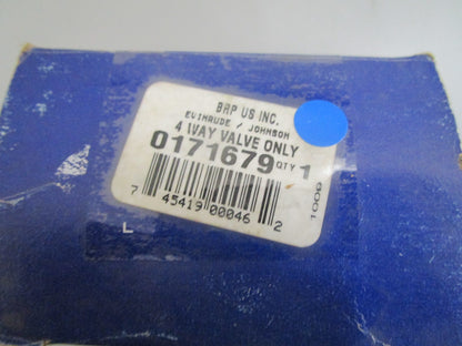 *NEW OEM* 0810 OMC Johnson Evinrude 4 Way Valve Only 171679 0171679