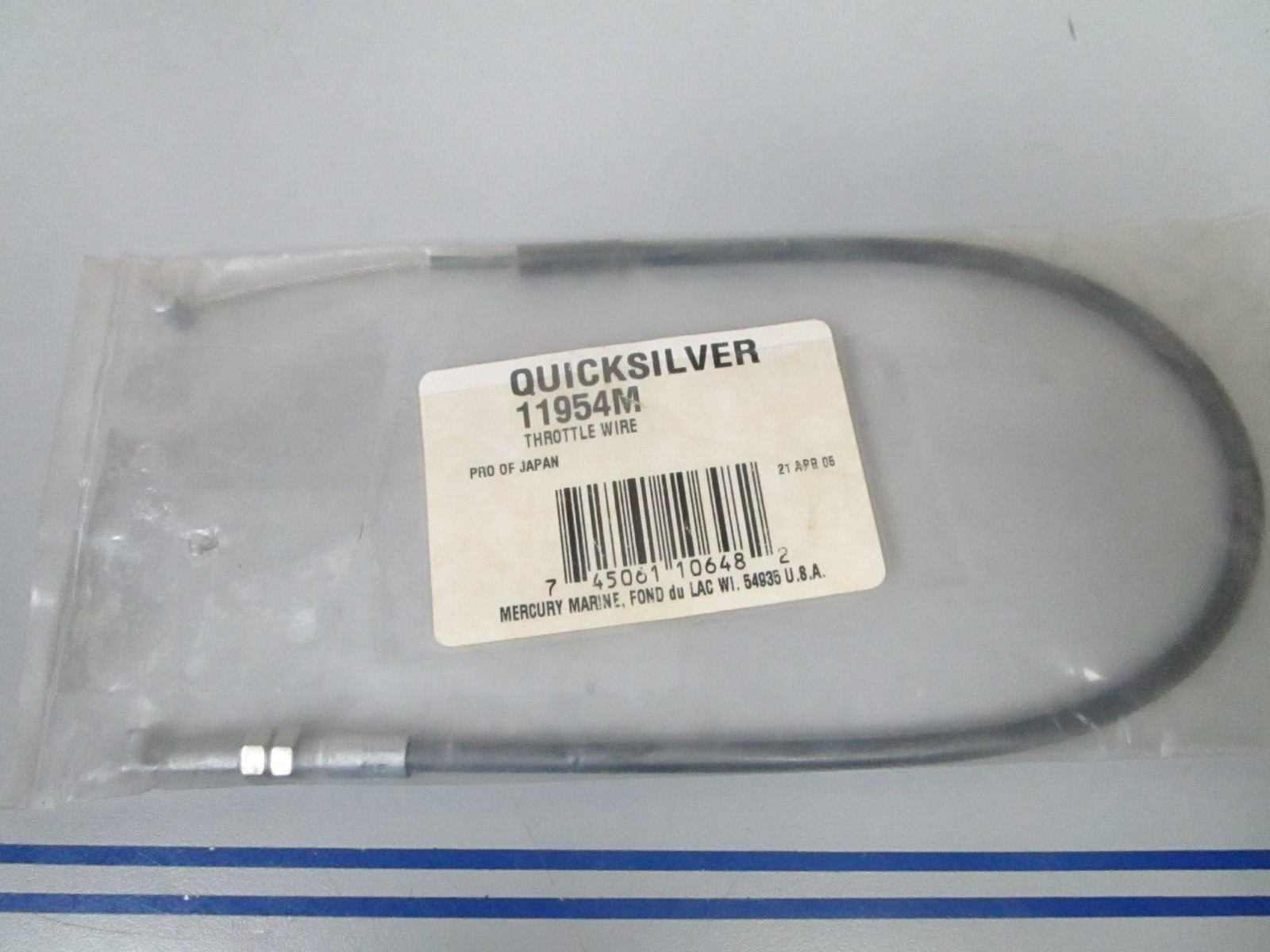 *NEW OEM* 0770 Mercury Quicksilver Throttle Wire 11954M