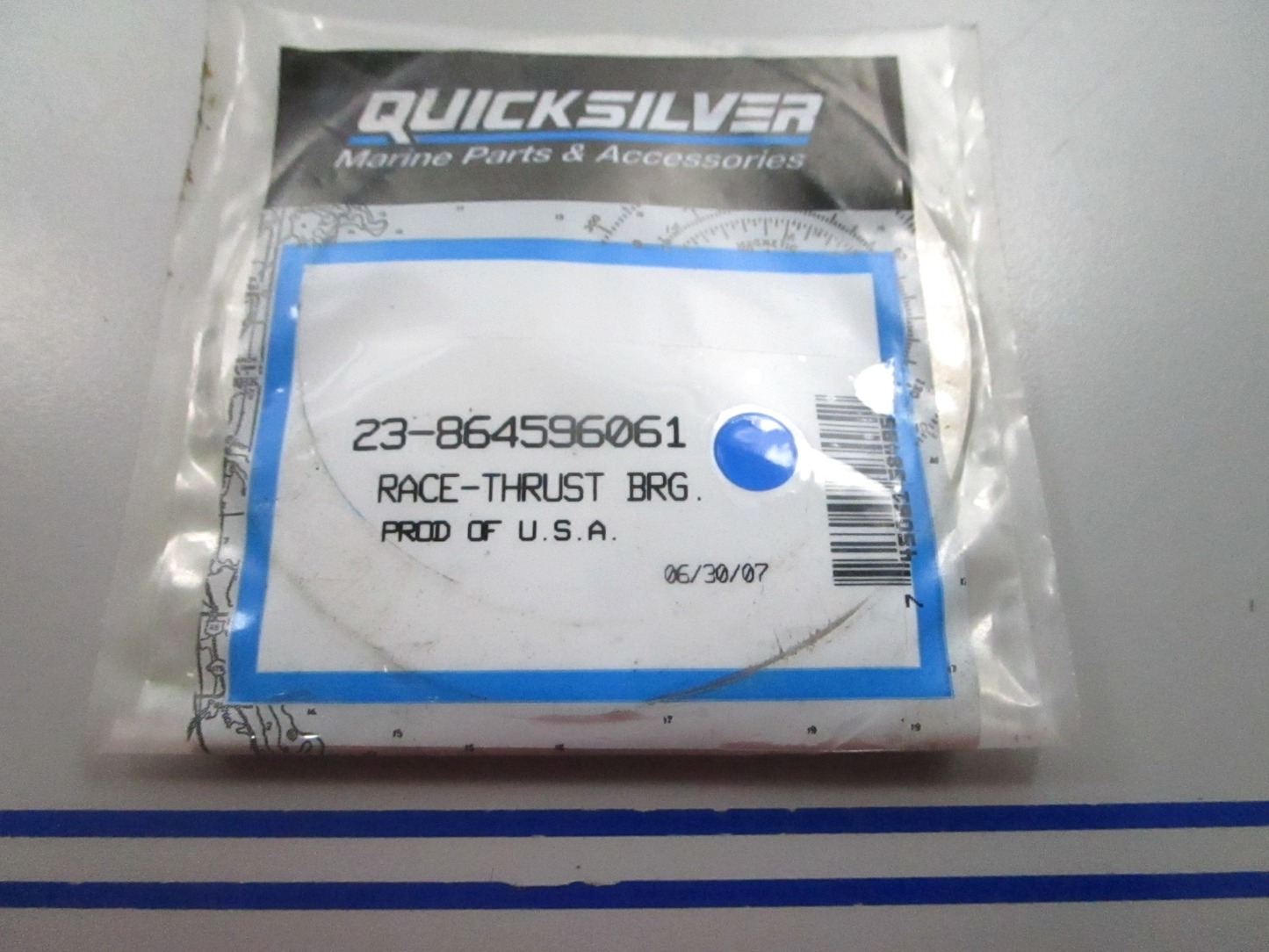 NEW OEM 23-864596061 Mercury Quicksilver Thrust Bearing Race 0810