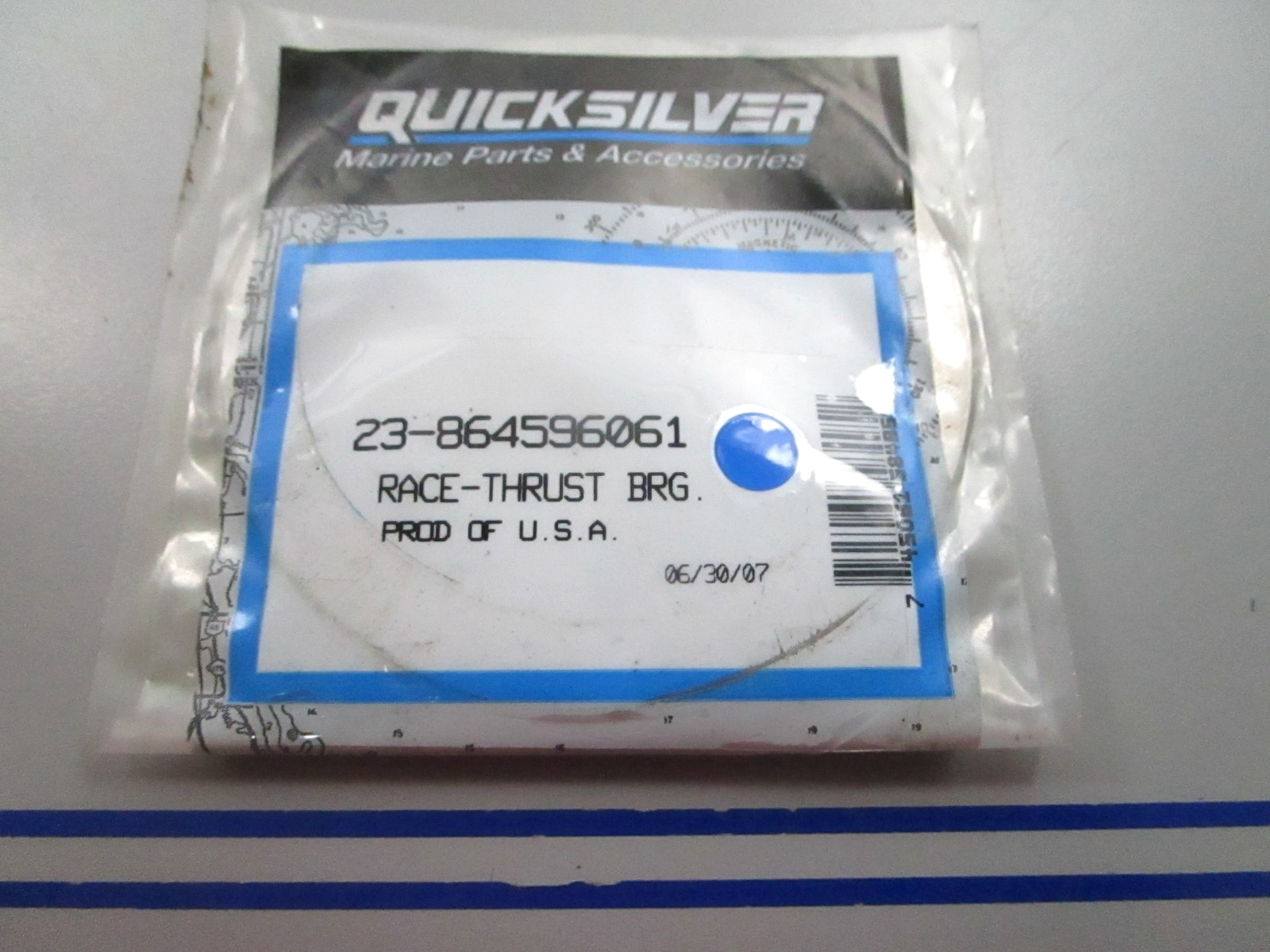 NEW OEM 23-864596061 Mercury Quicksilver Thrust Bearing Race 0810