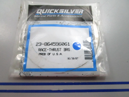 NEW OEM 23-864596061 Mercury Quicksilver Thrust Bearing Race 0810