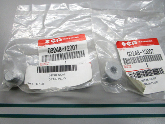 NEW OEM (LOT OF 2) 09248-12007 Suzuki Drain Plug 0810