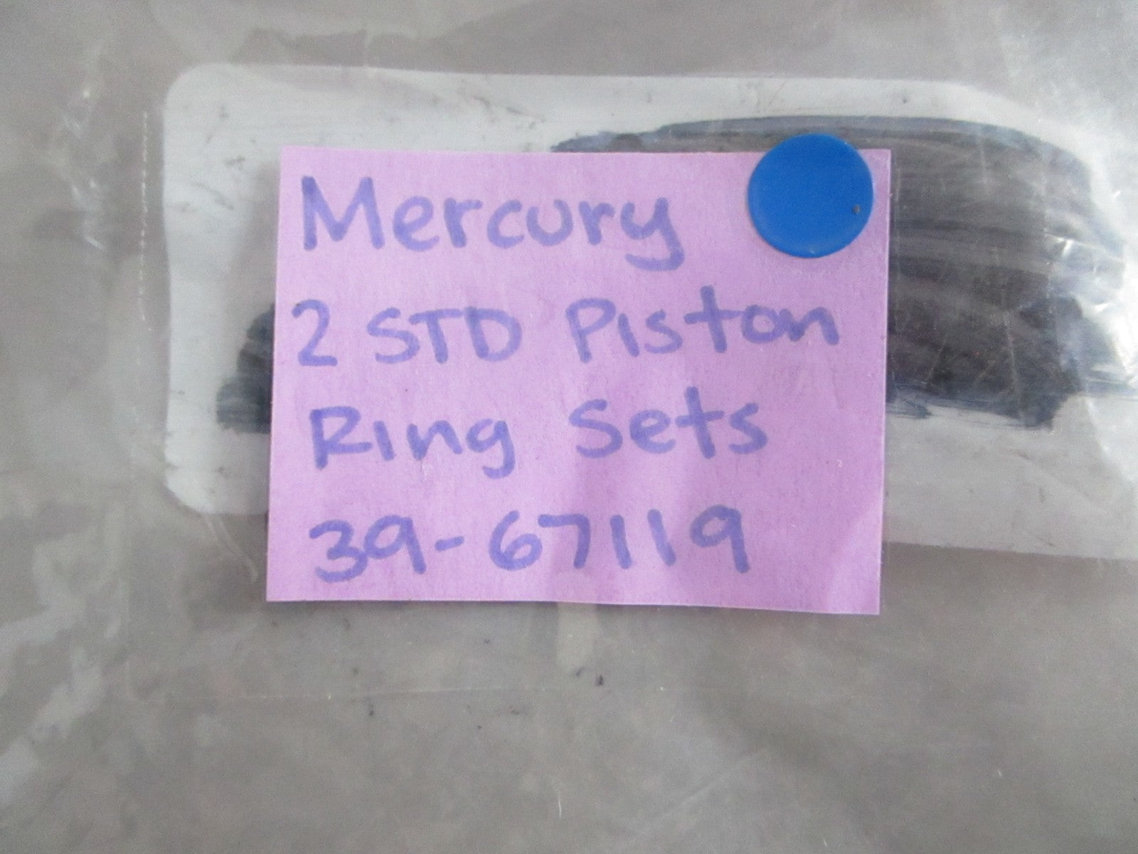 NEW OEM 39-67119 Mercury Quicksilver 2 STD Piston Ring Sets 0820