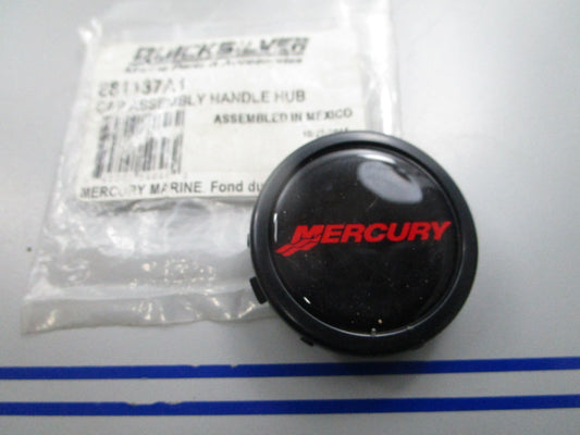 NEW OEM Mercury Quicksilver 881137A1 Handle Hub Cap w/ Decal 0810