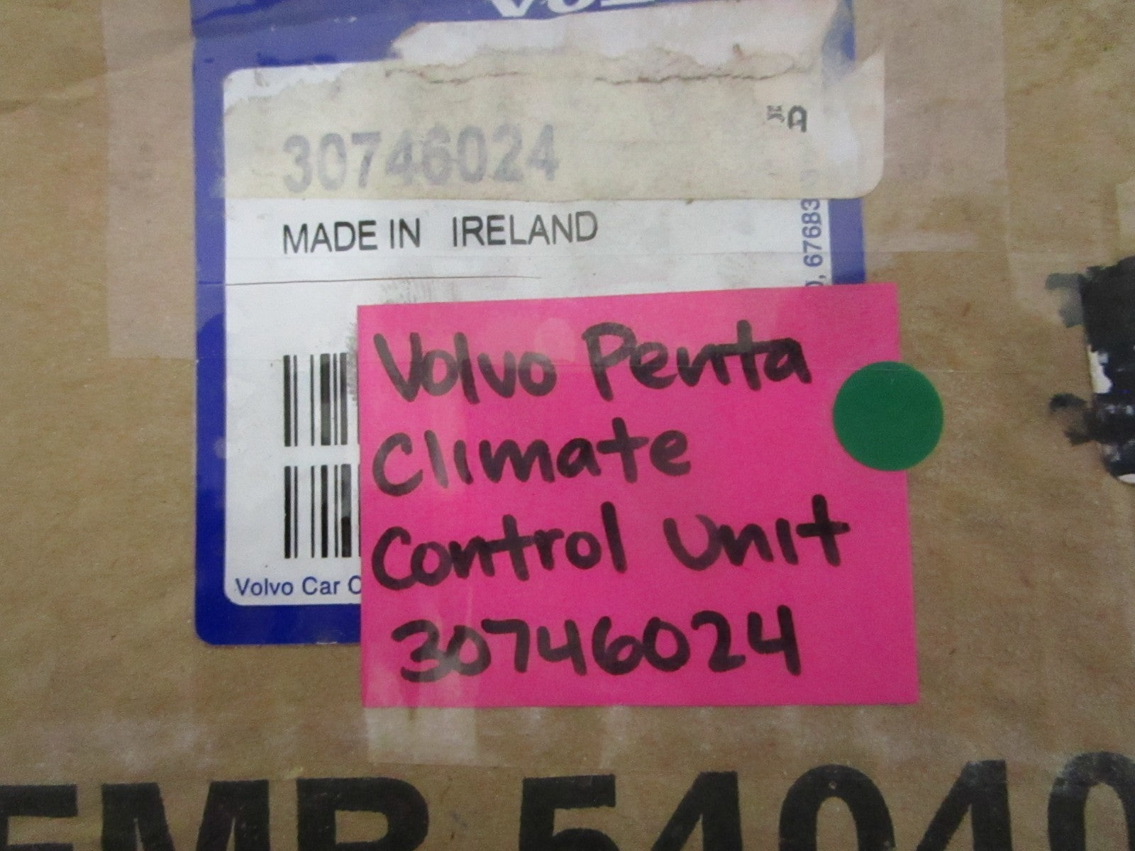 NEW OEM 30746024 Volvo Penta Climate Control Unit 0820