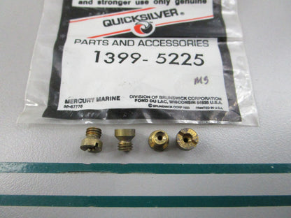 NEW OEM (LOT OF 4) 1399-5225 Mercury Quicksilver .054 Main Jet 0810