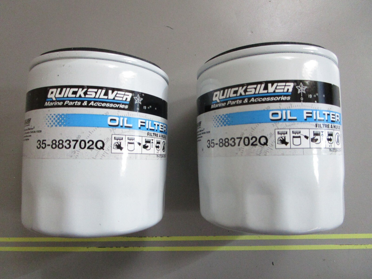 *NEW OEM* (LOT OF 2) 0810 Mercury Quicksilver Oil Filter 35-883702Q