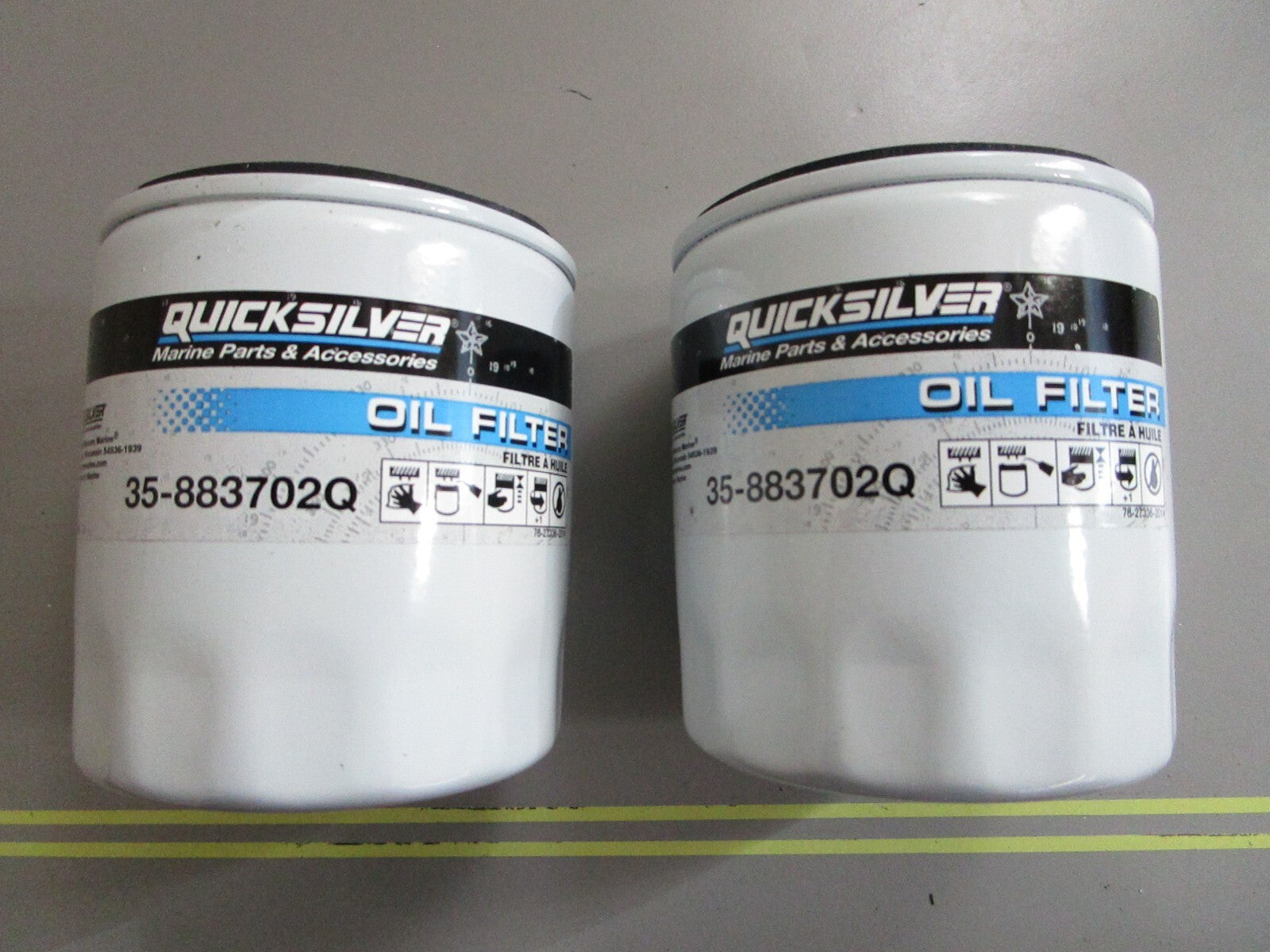 *NEW OEM* (LOT OF 2) 0810 Mercury Quicksilver Oil Filter 35-883702Q