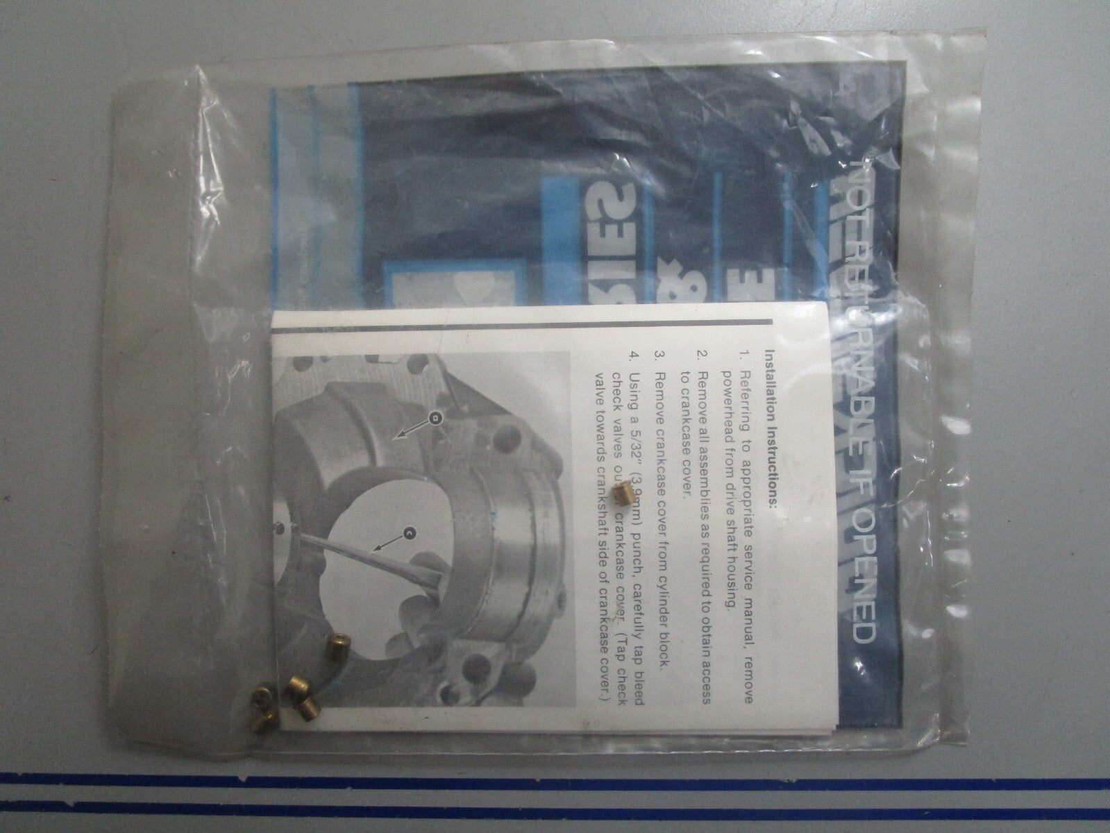 *NEW OEM* 0720 Mercury Quicksilver Bleed Kit 22-814204A1
