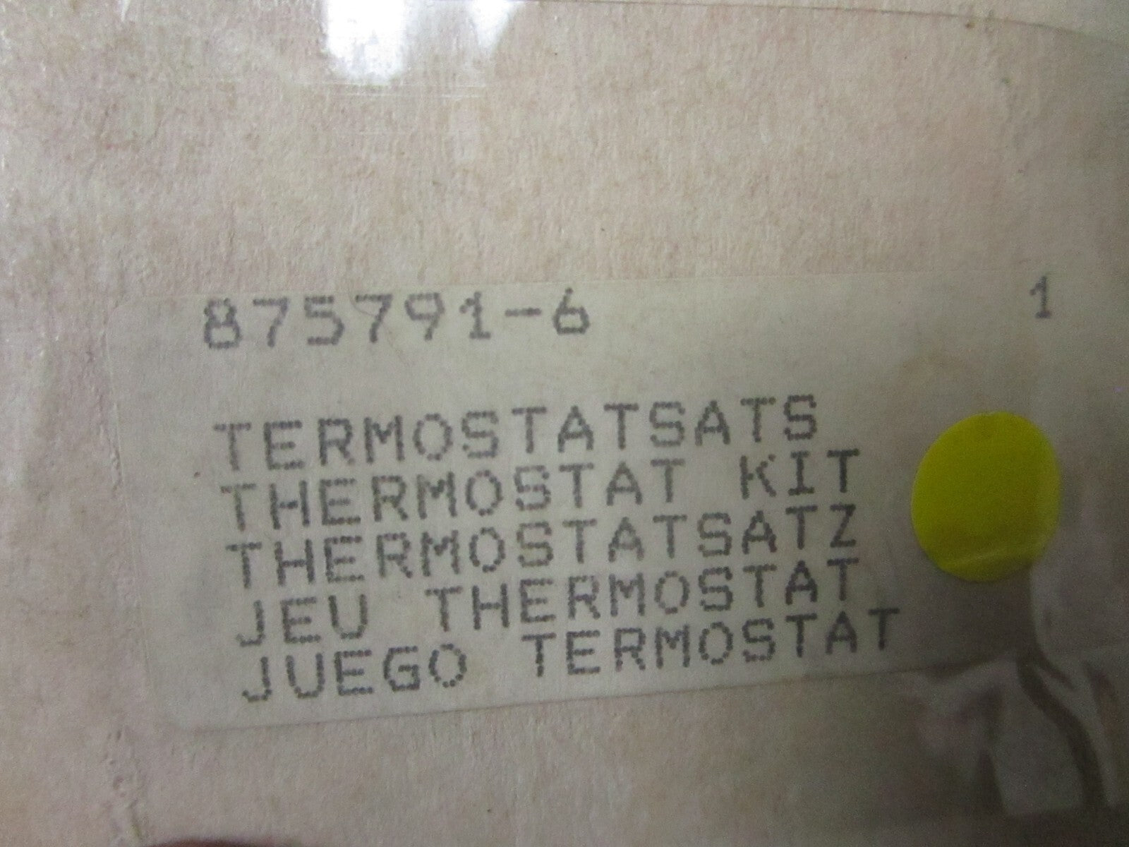 *NEW OEM* 0810 Volvo Penta Thermostat Kit 875791-6