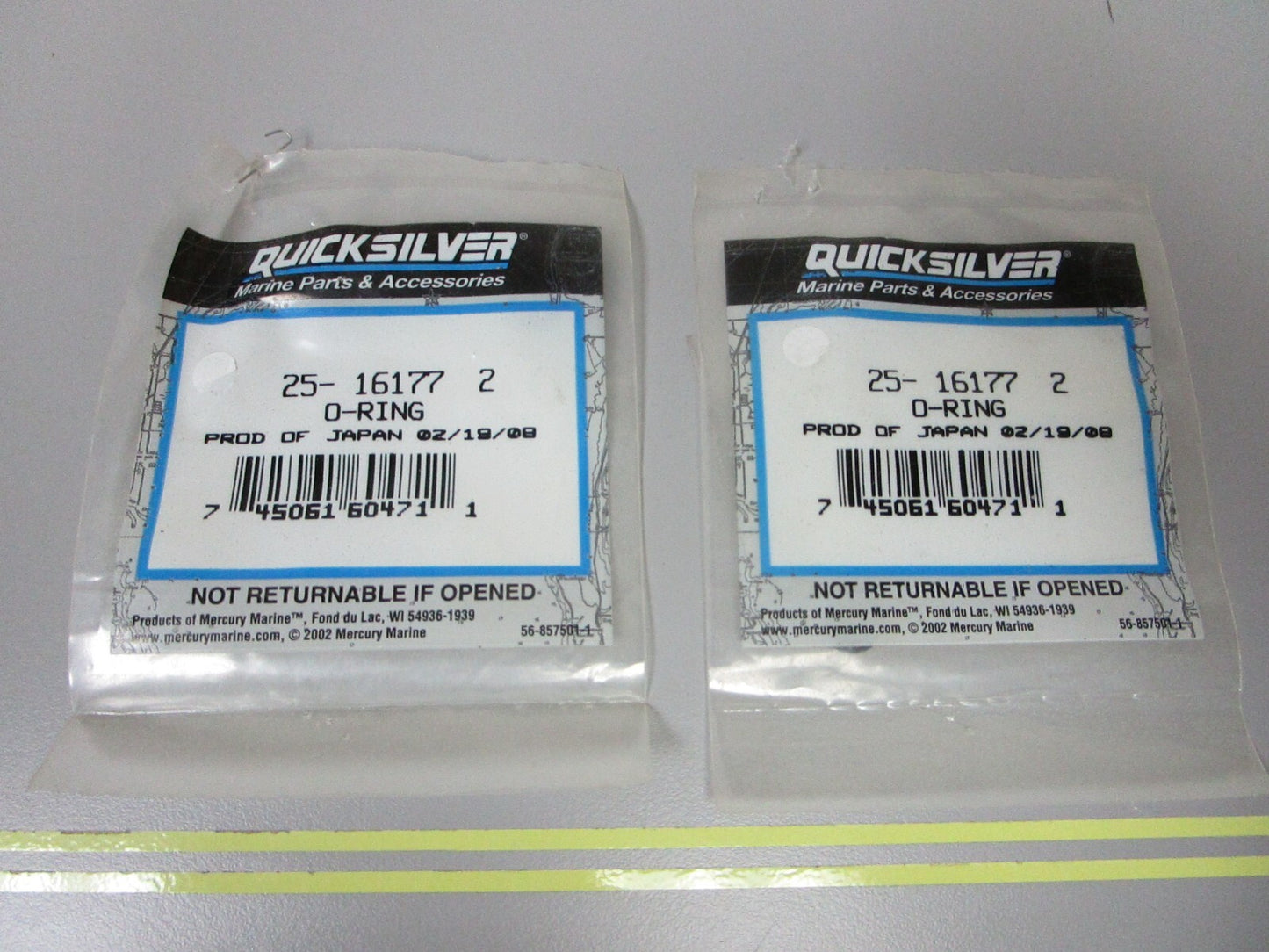 *NEW OEM* (LOT OF 2) 0810 Mercury Quicksilver O-Ring 25-161772