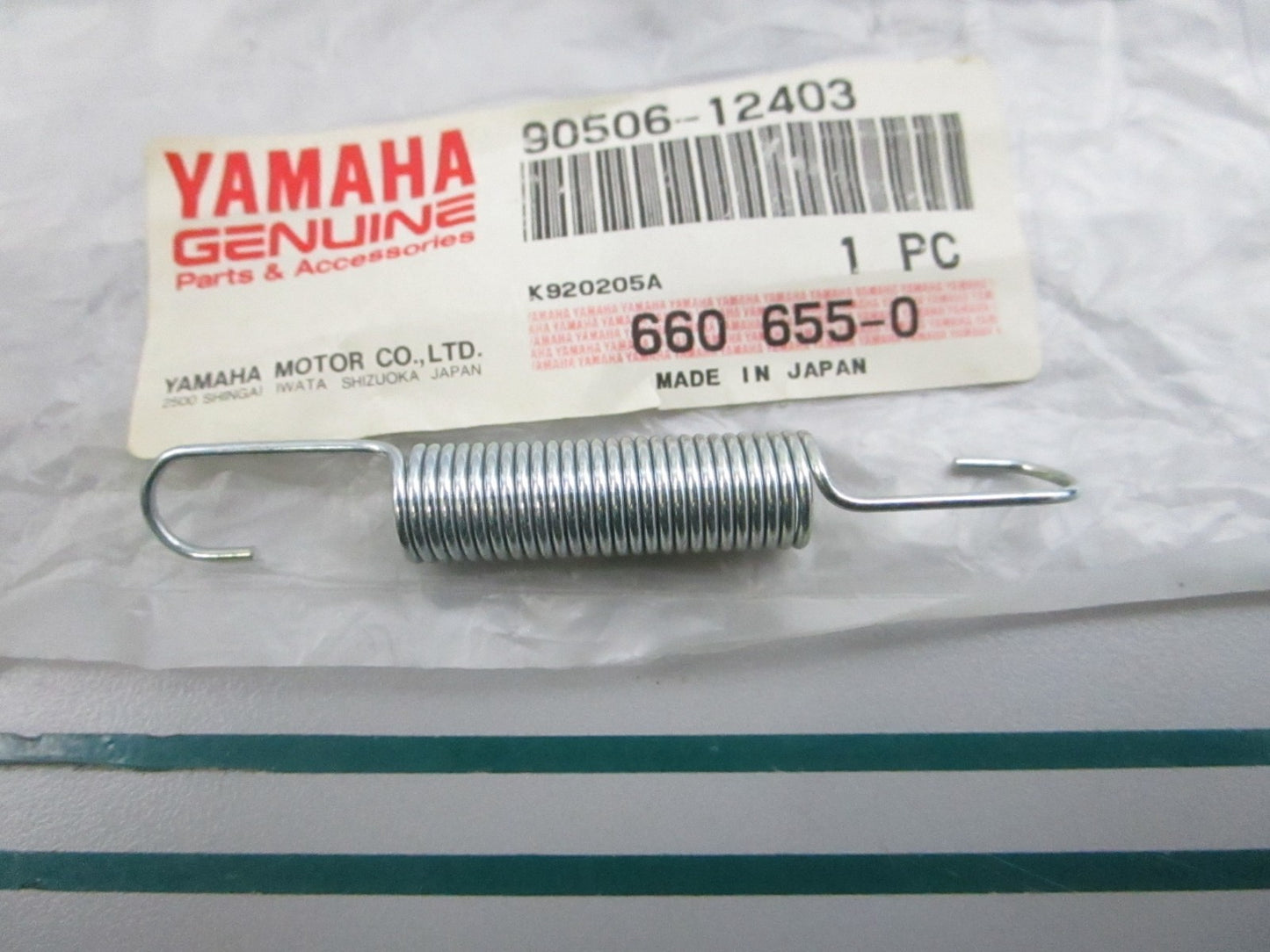 NEW OEM 90506-12403-00 Yamaha Tension Spring 0810