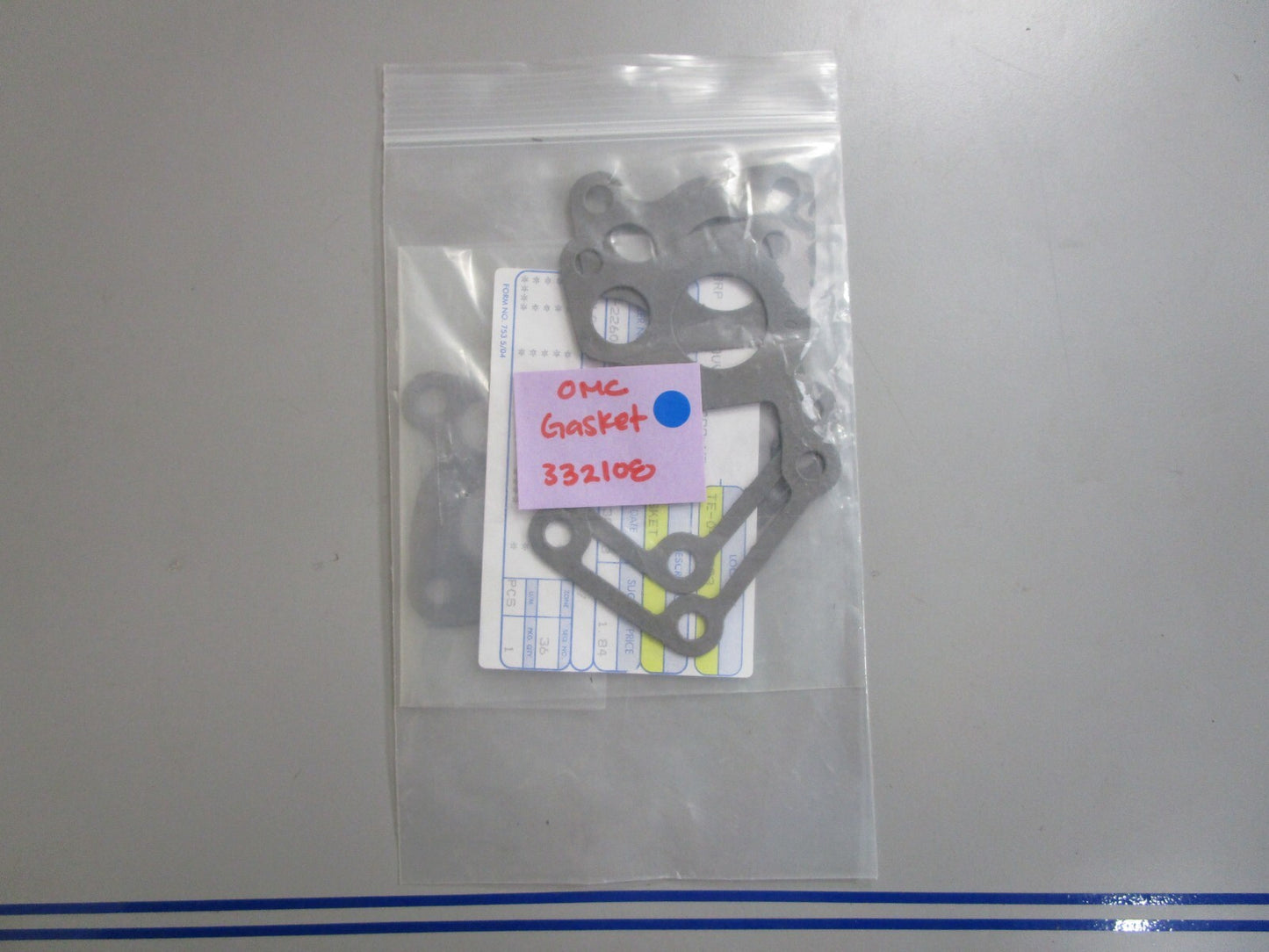 *NEW OEM* (LOT OF 3) 0810 OMC Johnson Evinrude Gasket 332108 0332108