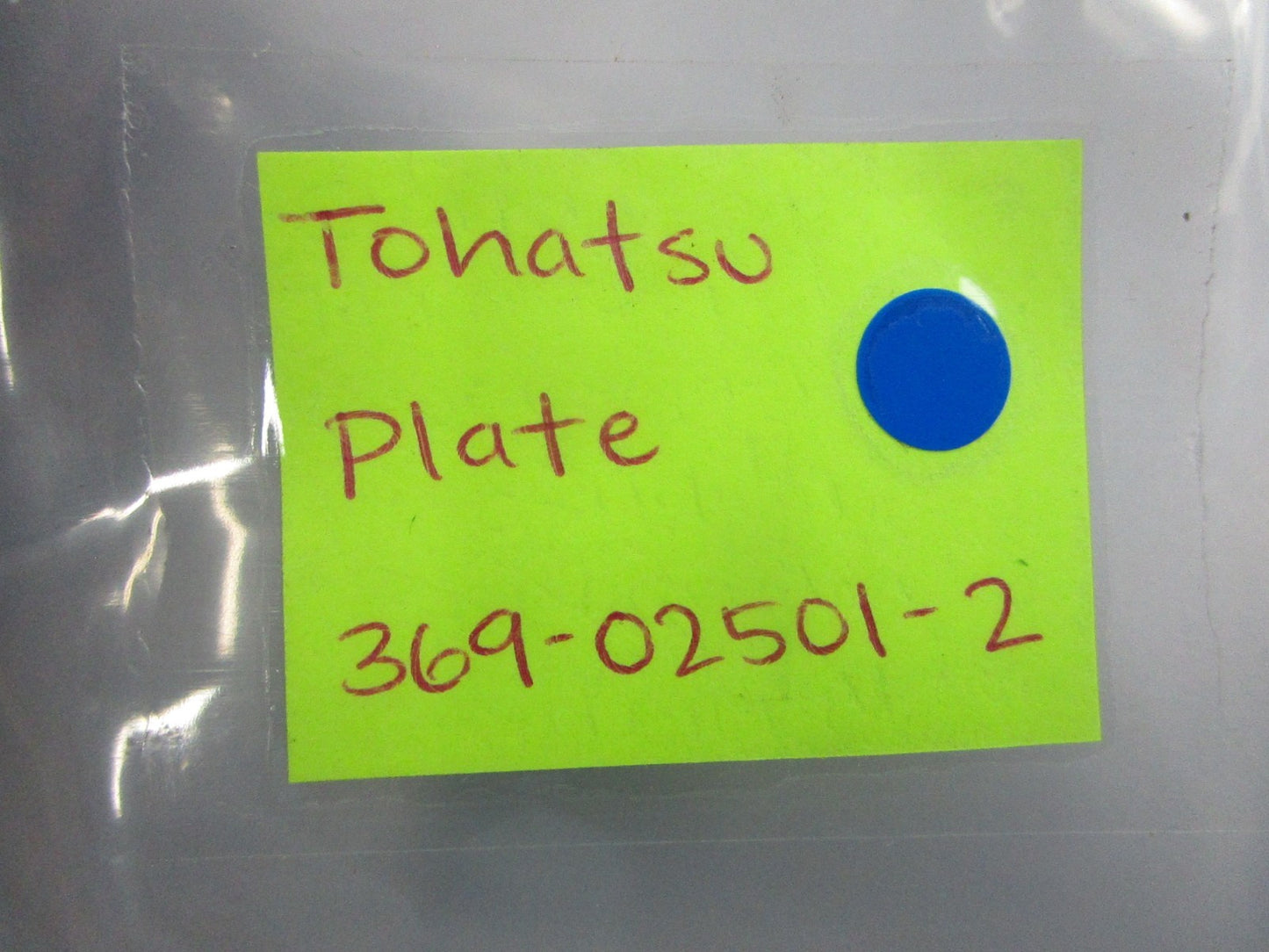 NEW OEM 369-02501-2 369025012 Tohatsu Plate 0810