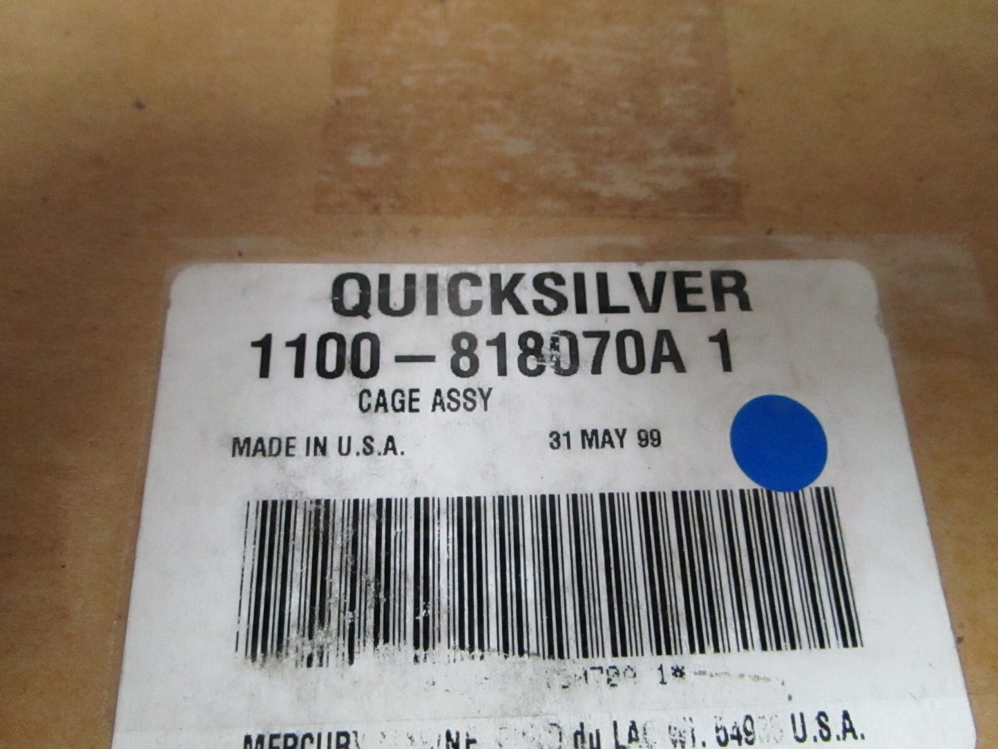 *NEW OEM* 0720 Mercury Quicksilver Cage Assembly 1100-818070A1
