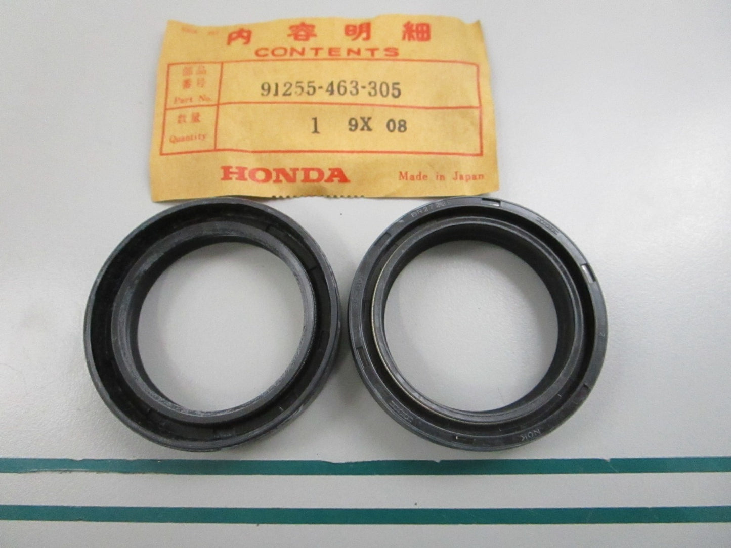 NEW OEM (LOT OF 2) 91255-463-305 Honda Oil Seal 0810