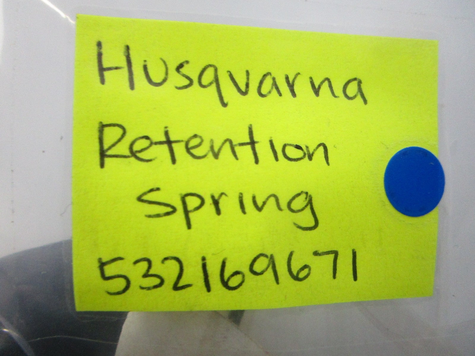 NEW OEM 532169671 Husqvarna Retention Spring 0810