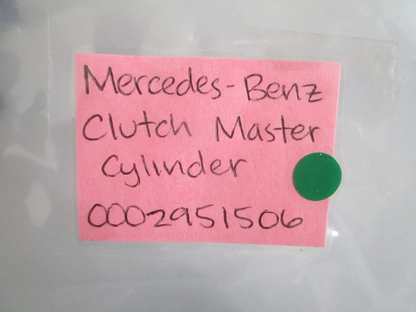 NEW OEM 0002951506 Mercedes-Benz Clutch Master Cylinder 0820