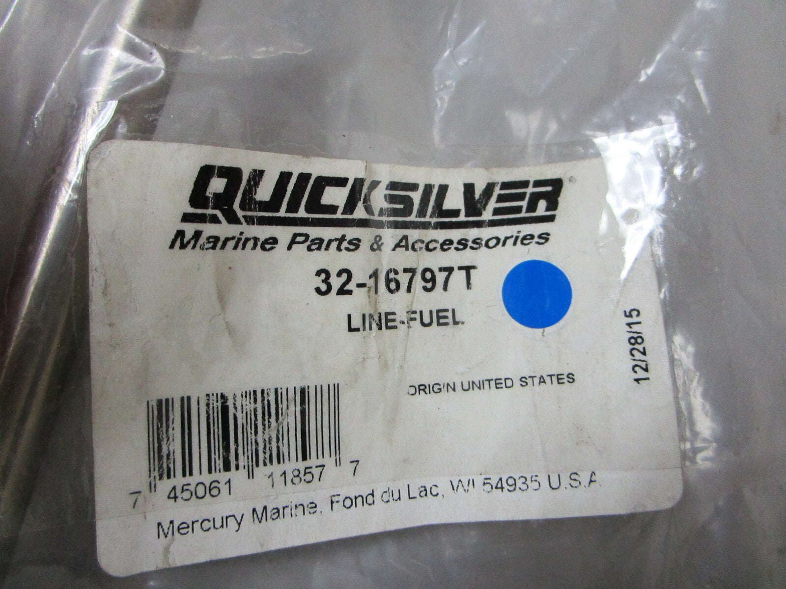 *NEW OEM* 0810 Mercury Quicksilver Fuel Line 32-16797T