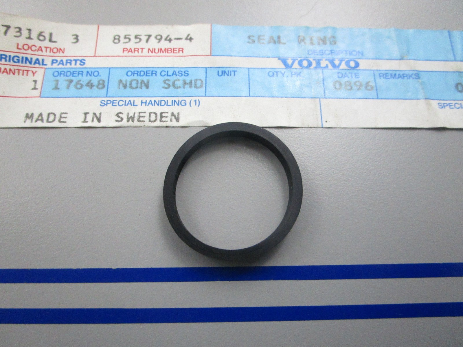NEW OEM 855794 Volvo Penta Seal Ring 0810