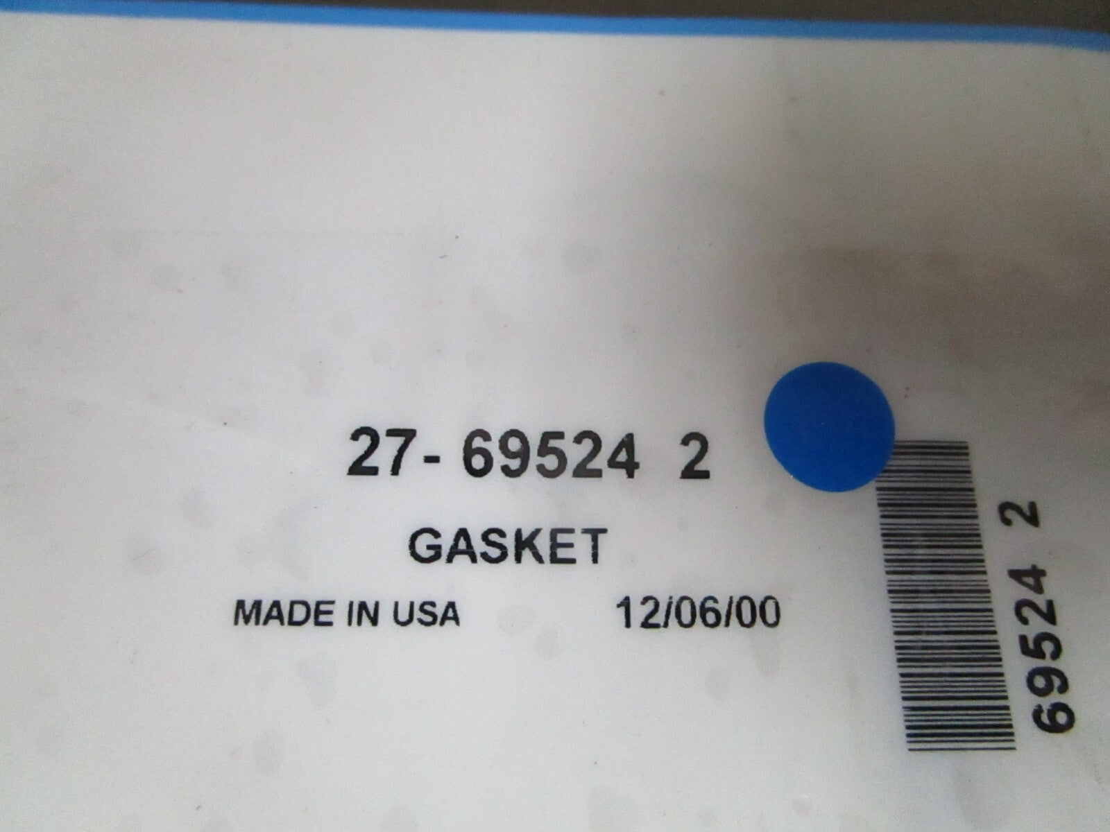 *NEW OEM* 0810 Mercury Quicksilver Gasket 27-69524 2