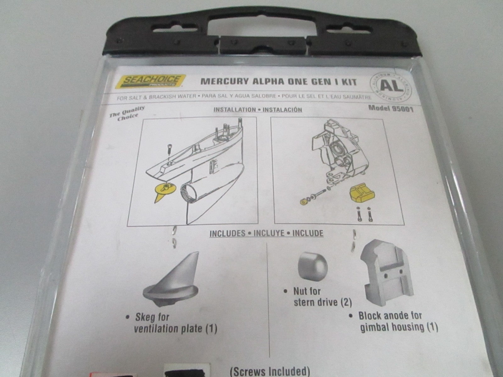 *NEW* 0720 Sea Choice Mercury Mercruiser Alpha One Gen 1 Anode Kit Model 95001