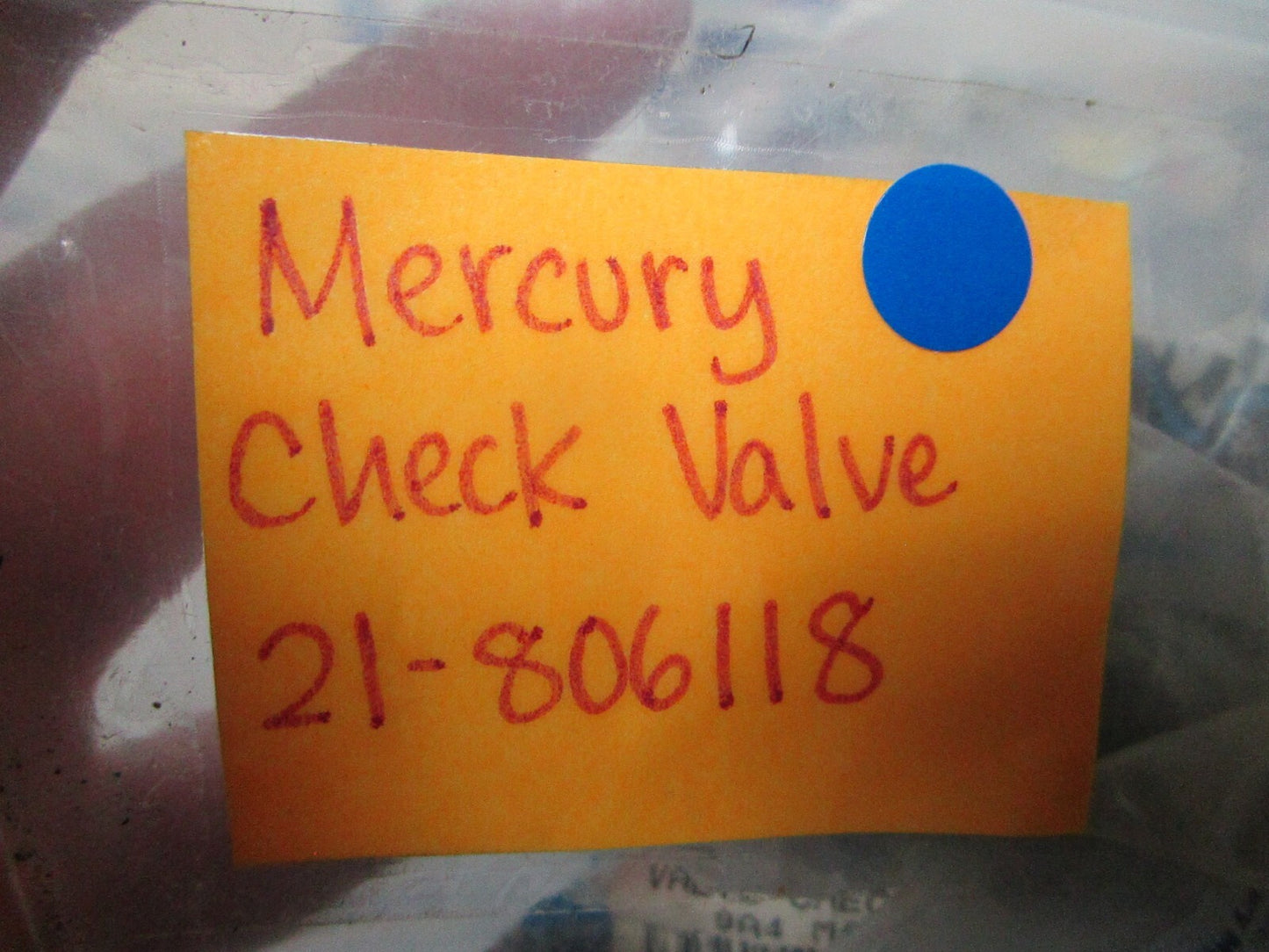 *NEW OEM* 0810 Mercury Quicksilver Check Valve 21-806118
