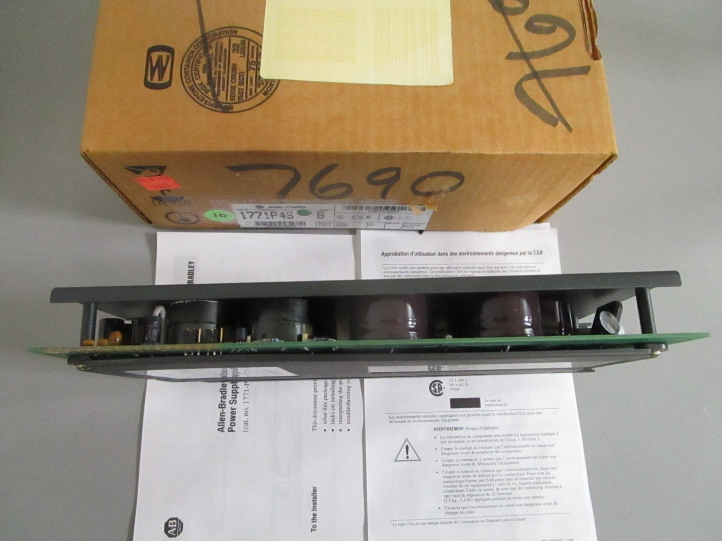 Allen-Bradley 1771-P4S PLC-5 Power Supply 120VAC 8A 5VDC Ser B NEW OEM 0820