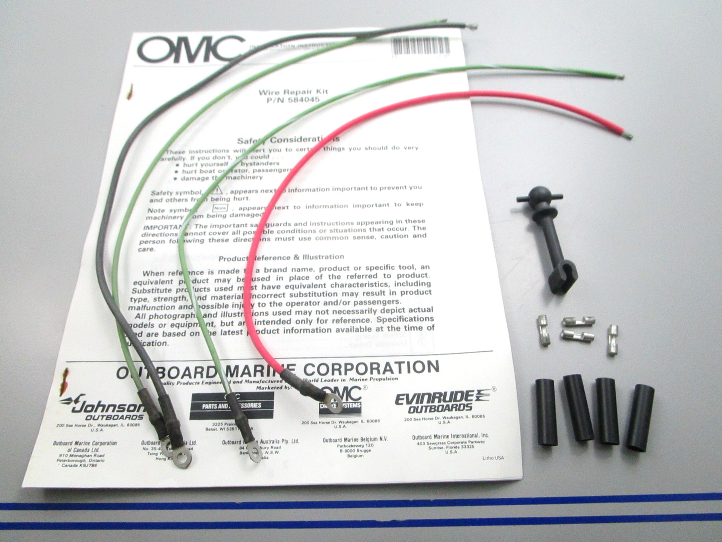 NEW OEM OMC Johnson Evinrude 584045 0584045 Wire Repair Kit 0810