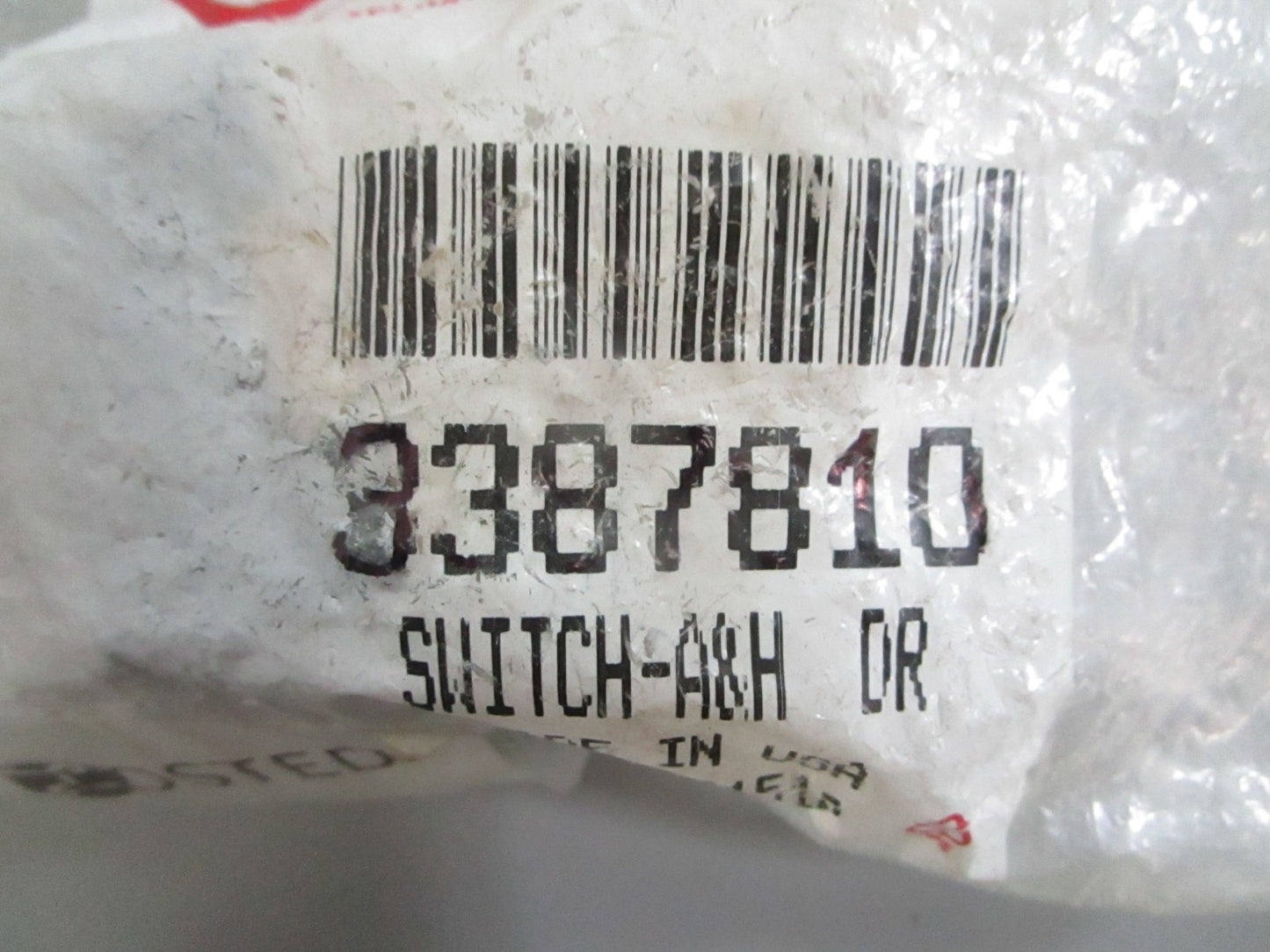 NEW OEM 3387810 Whirlpool FSP Switch 0820