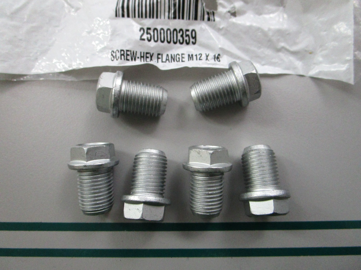 NEW OEM (LOT OF 6) 250000359 Can-Am Hex Flange Screw 0810