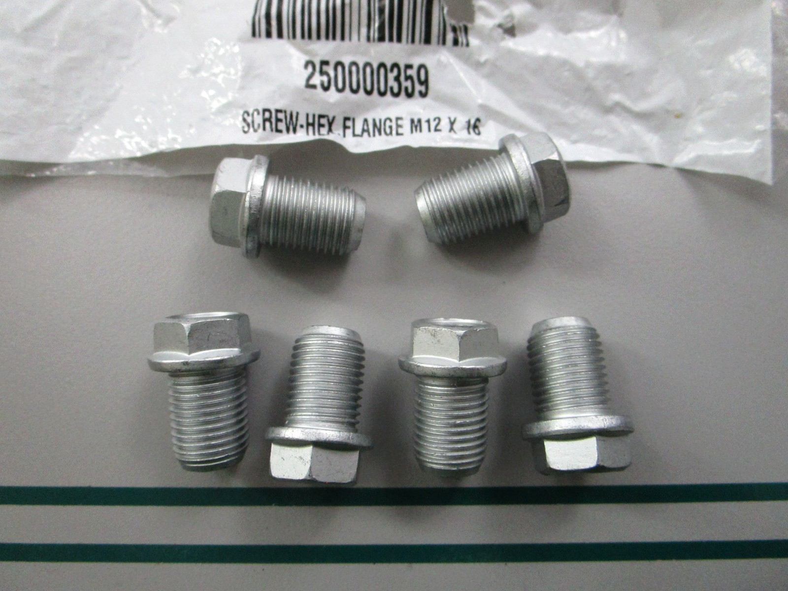 NEW OEM (LOT OF 6) 250000359 Can-Am Hex Flange Screw 0810