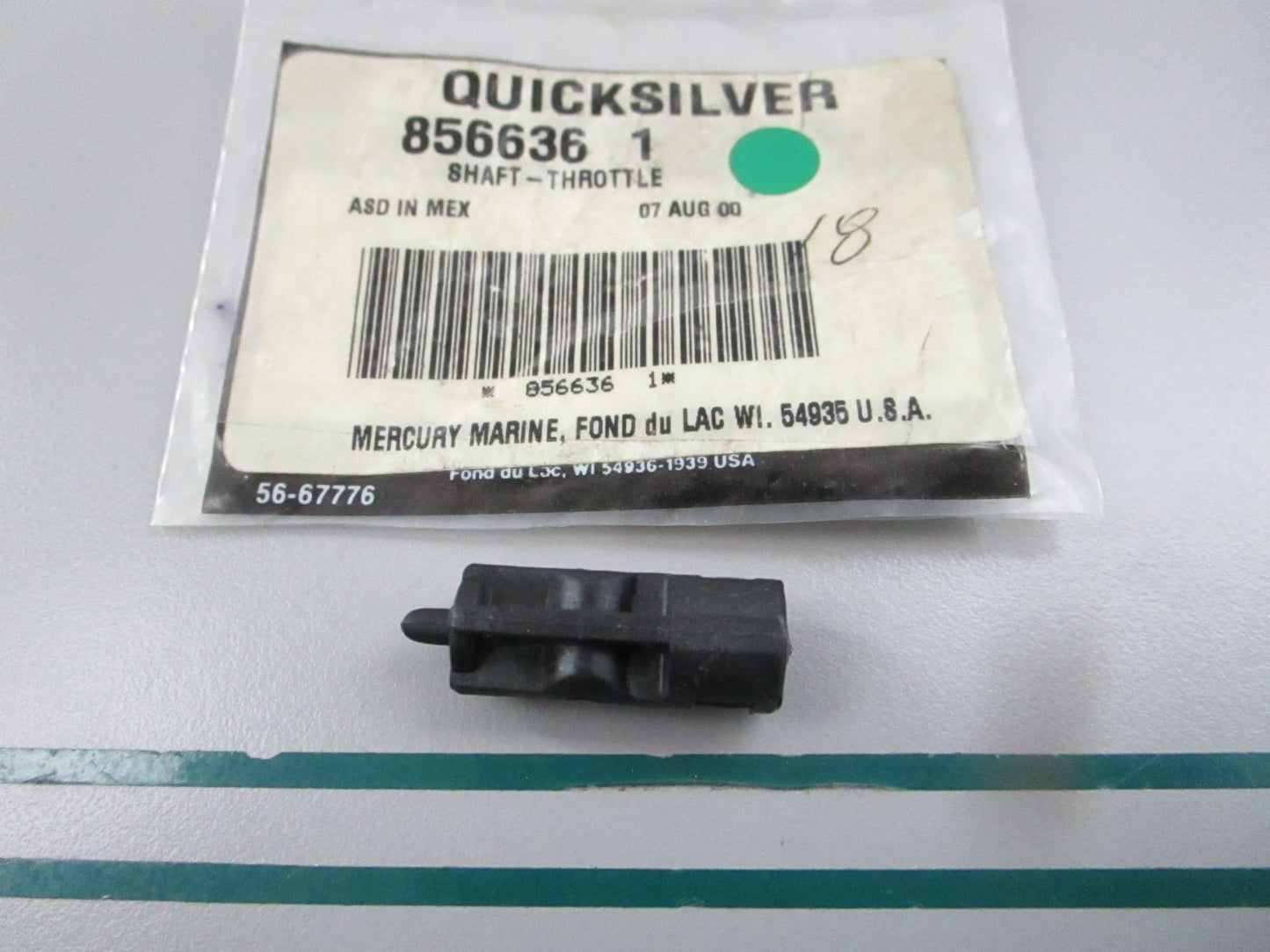 NEW OEM 856636 1 Mercury Quicksilver Throttle Shaft 0810