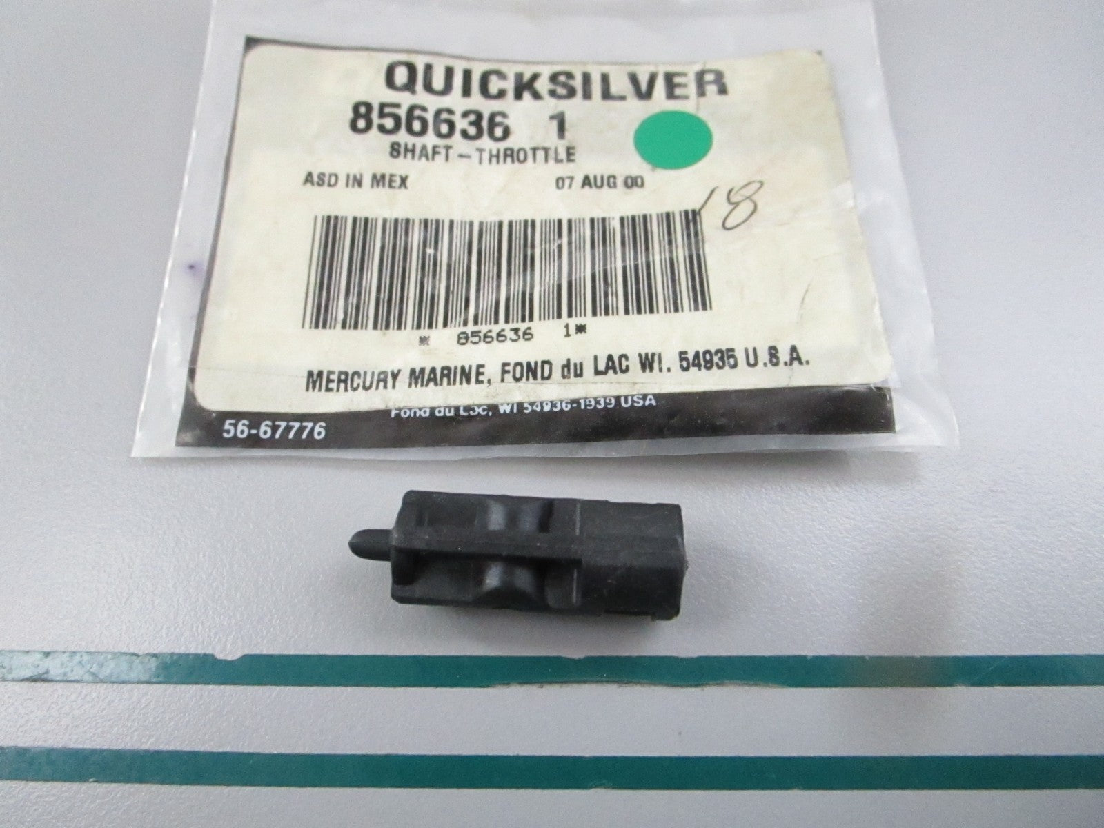 NEW OEM 856636 1 Mercury Quicksilver Throttle Shaft 0810