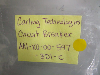 *NEW* 0750 Carling Technologies CIRCUIT BREAKER AA1-X0-00-597-3D1-C