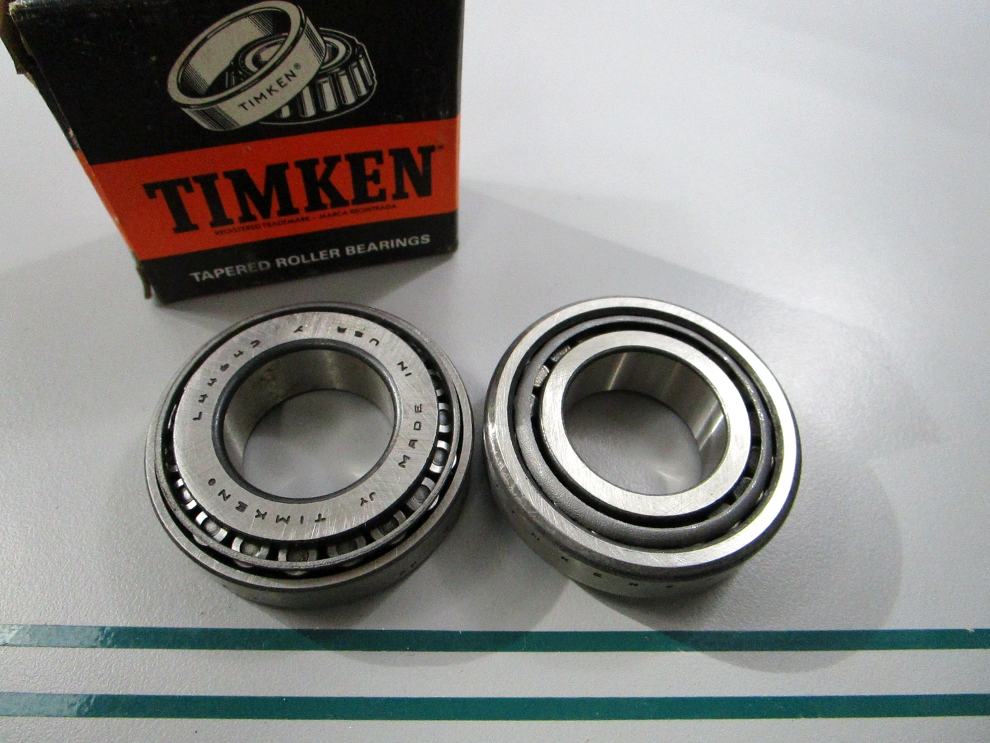 NEW (LOT OF 2) L44643 L44610 Timken Set #14 Roller Bearing 0810