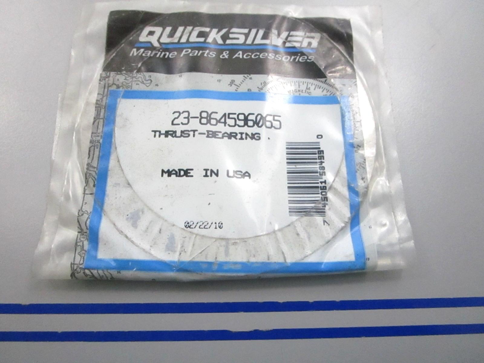 NEW OEM 23-864596065 Mercury Quicksilver Thrust Bearing 0810