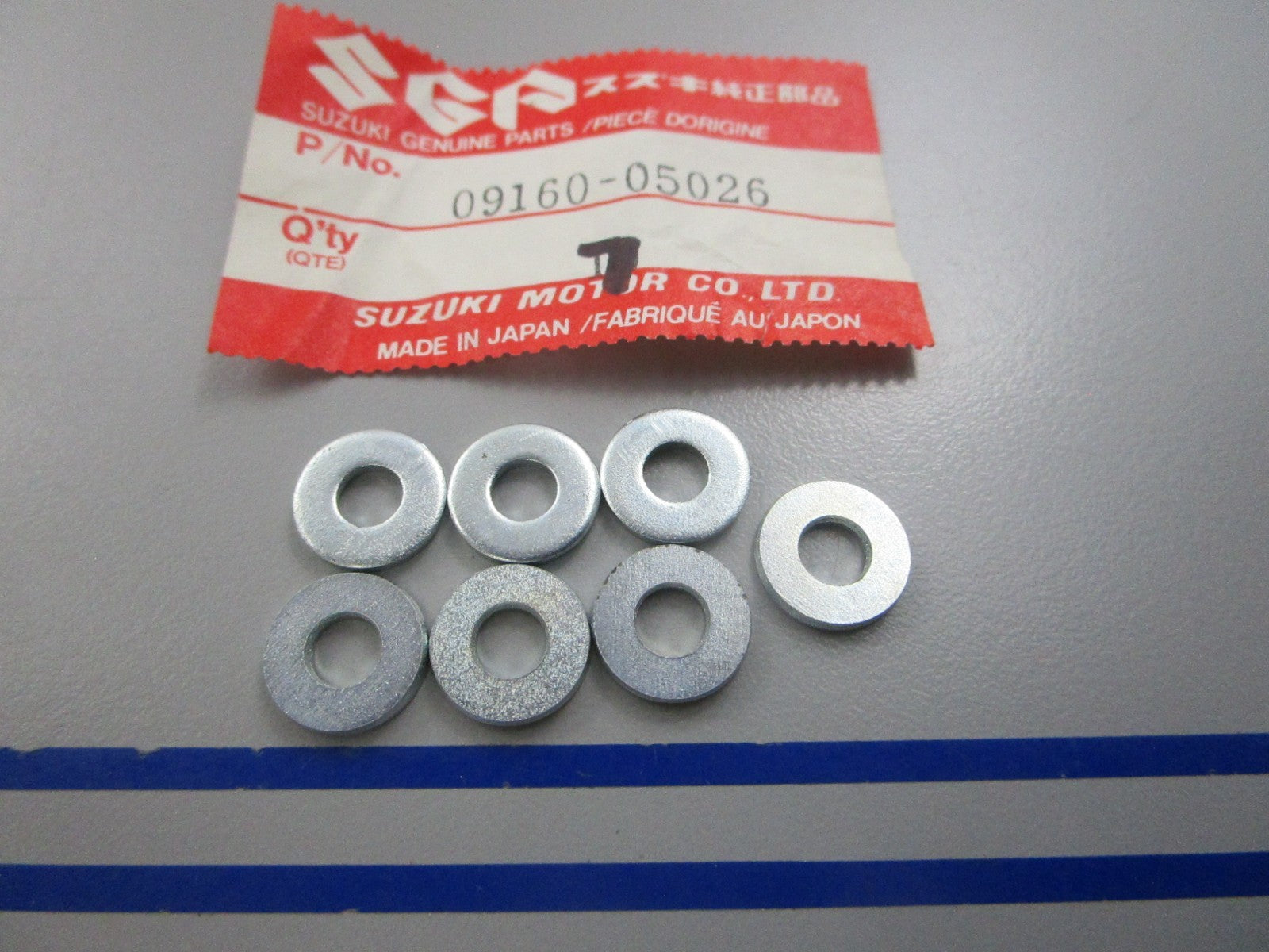NEW OEM (LOT OF 7) 09160-05026 Suzuki Washer 0810