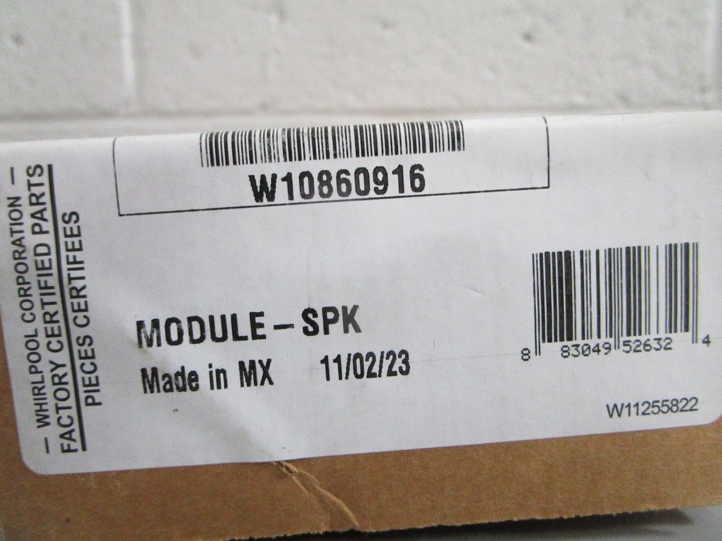 NEW OEM W10860916 Whirlpool Range Spark Module 0820