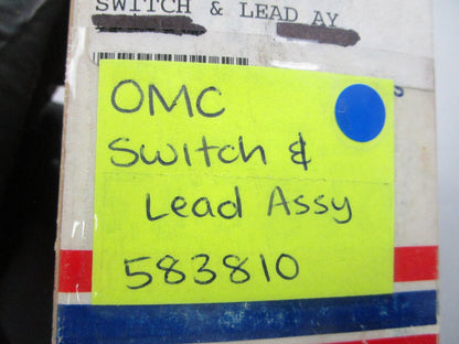 NEW OEM 583810 0583810 OMC Johnson Evinrude Switch & Lead Assembly 0810
