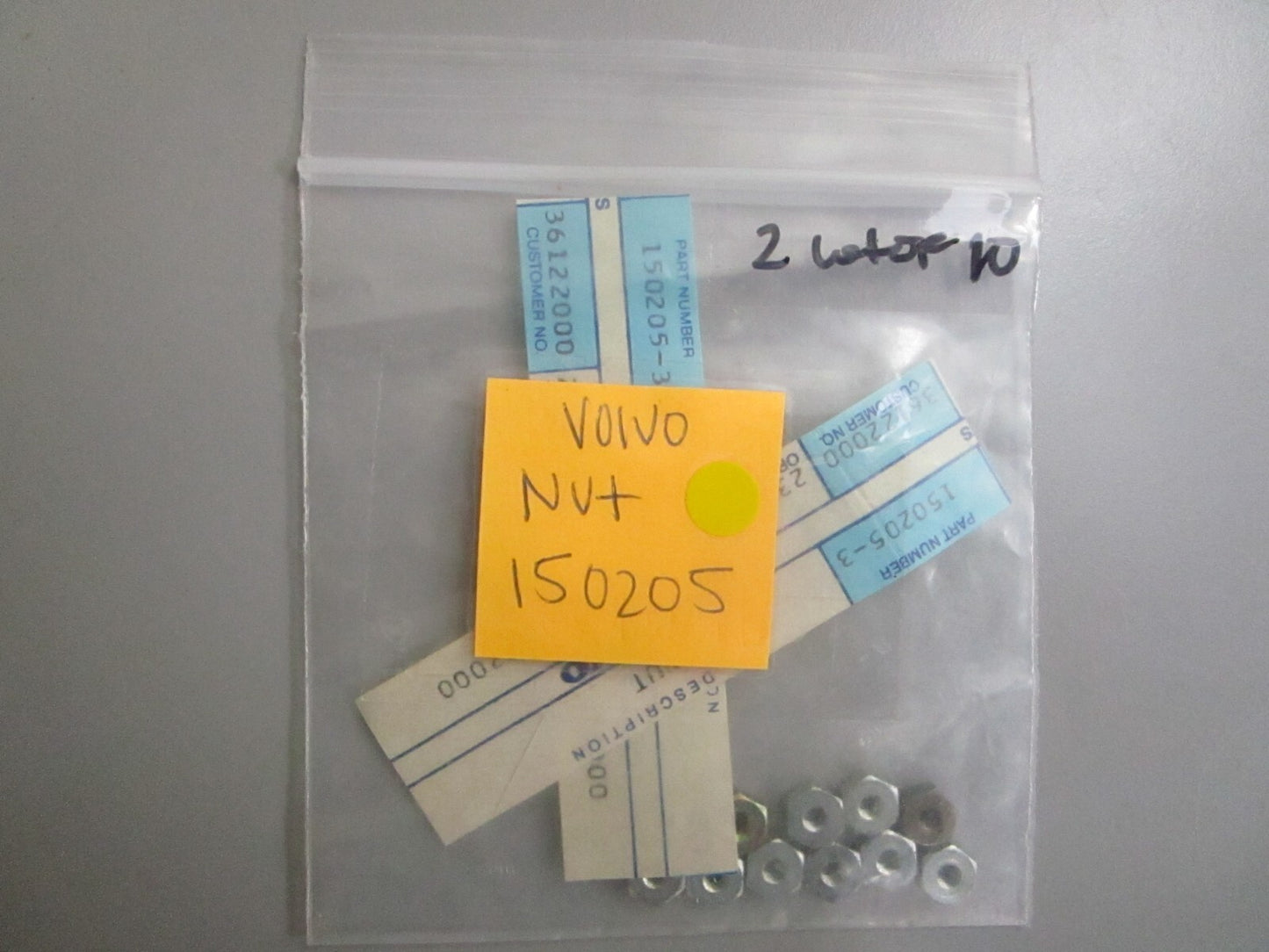 *NEW OEM* (LOT OF 10) 0750 Volvo Penta NUT 150205