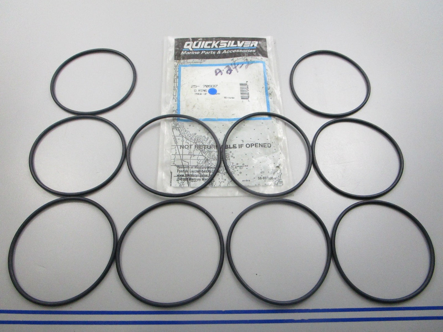 NEW OEM (LOT OF 10) 25-70937 Mercury Quicksilver O-Ring 0810