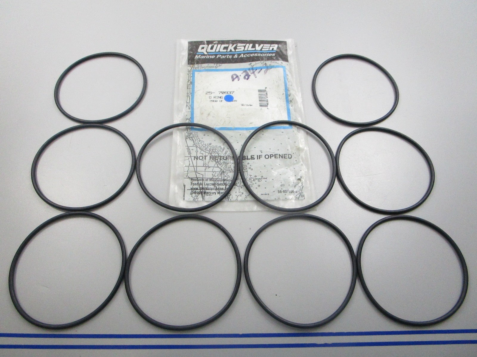 NEW OEM (LOT OF 10) 25-70937 Mercury Quicksilver O-Ring 0810